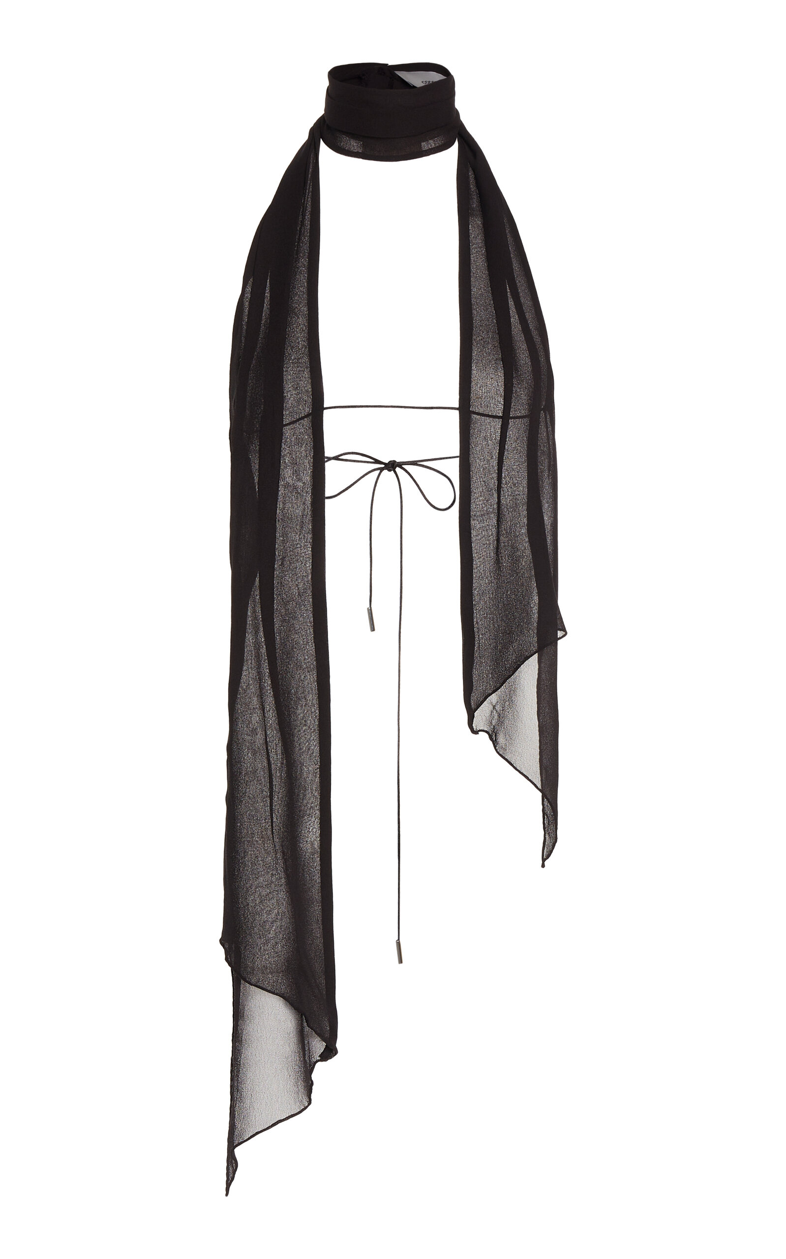 Women's Scarf Bra Top In Black