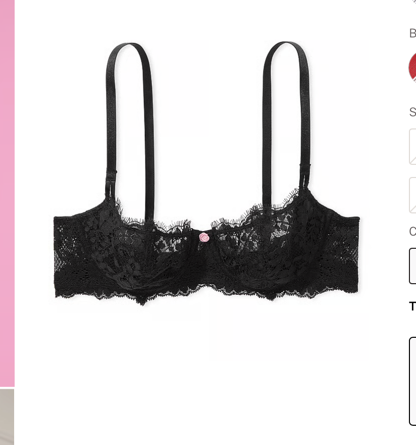 Wicked Unlined Lace Balconette Bra