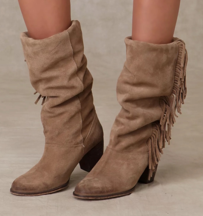 Slouch Fringe Boot