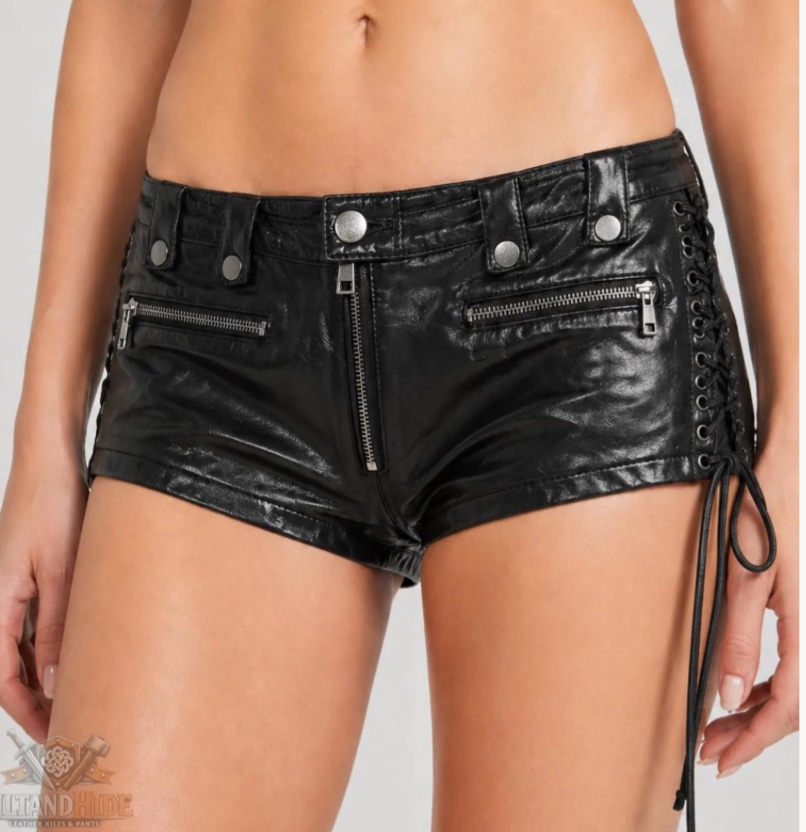Low Rise Biker Gothic Clubwear Shorts
