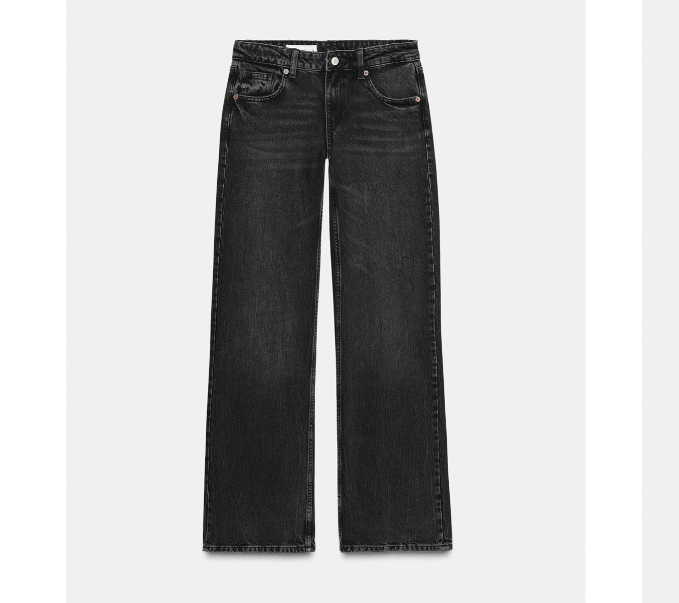 TRF WIDE LEG LOW RISE JEANS